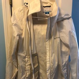 White Columbia Rain Coat